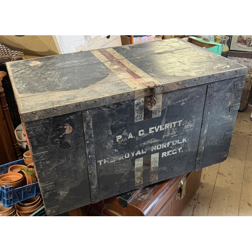 Pine military trunk