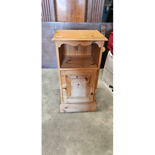 Pine bedside cabinet