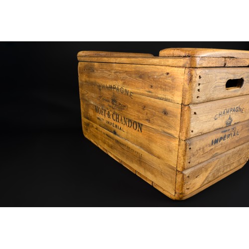Moët & Chandon Impérial Wooden Champagne Crate.   A deco...