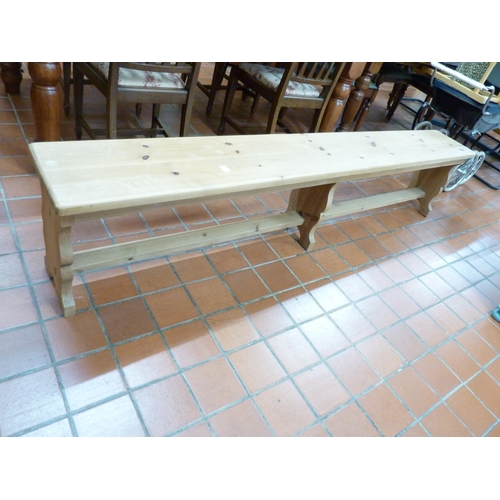 Pine bench ( approx 7ft long)