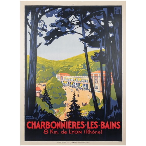 Travel Poster Charbonnieres Les Bains PLM Roger Broders. Ori...