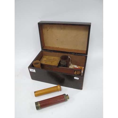 XIX Century Dolland London 3 Fold Brass Telescope, XIX Centu...