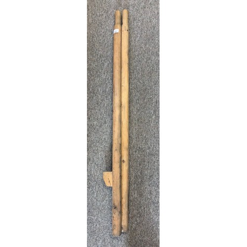 Pair of pine stilts.