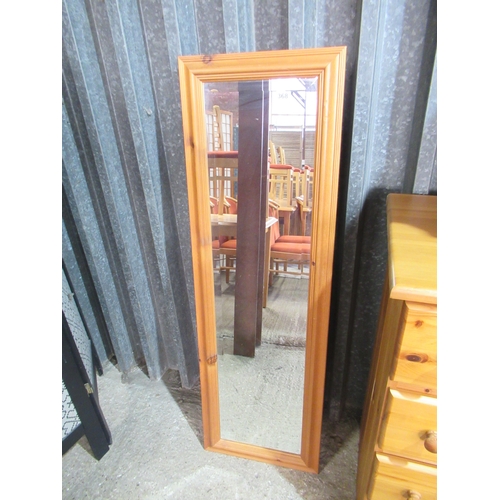 pine framed mirror