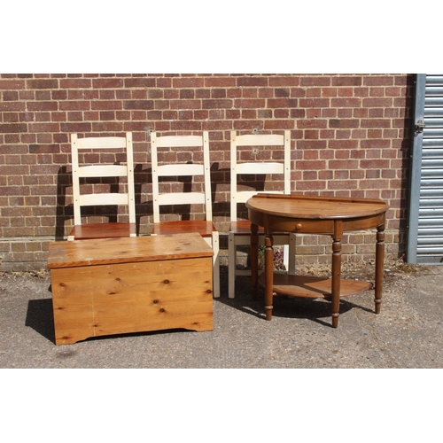 QUANTITY OF PINE FURNITURE x3