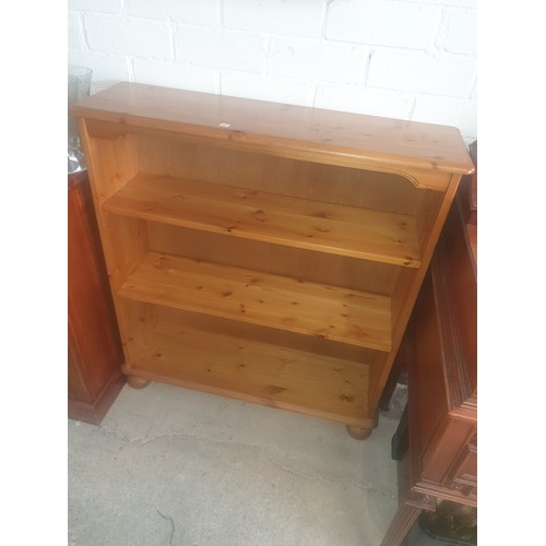 Pine 4 Shelf Bookcase 100 x 90 x 27 cm