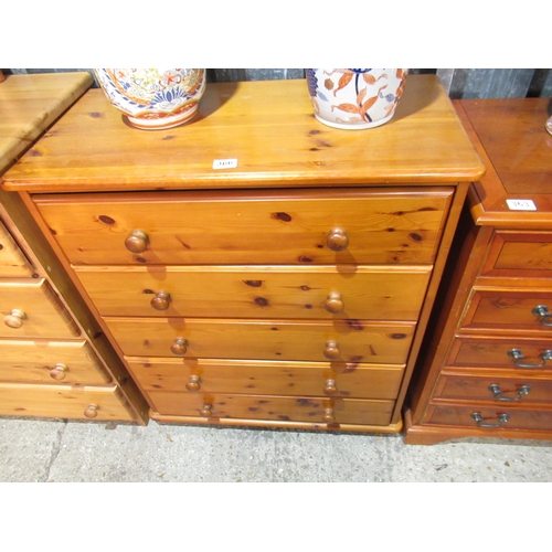 5 drawer pine chest.