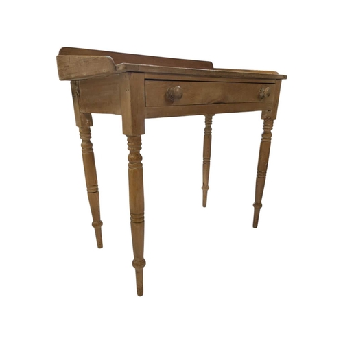 A Victorian 19th century country pine writing table desk. Ra...