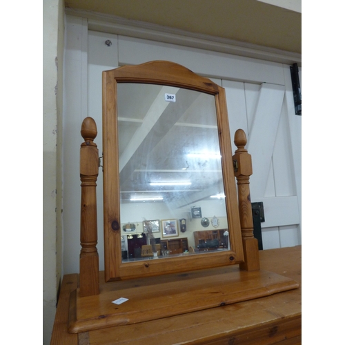 Pine dressing table mirror