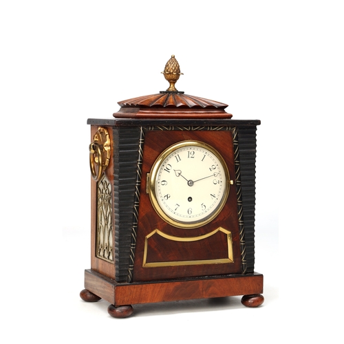 WILLIAM PAYNE, LONDON. A SMALL REGENCY EGYPTIAN STYLE MAHOGA...