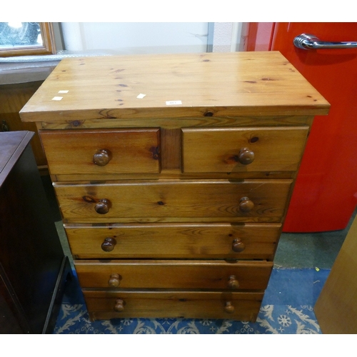 Pine 2/4 chest of drawers