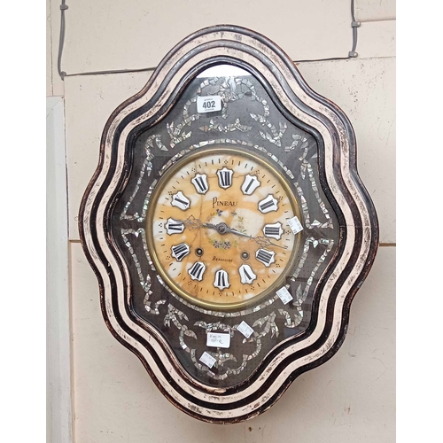 A 19th Century French 'Vineyard' with mother-of-pearl inlaid...