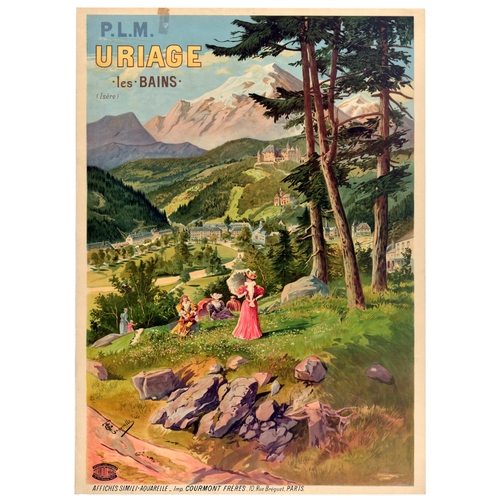 Travel Poster PLM Railway Uriage les Bains Isere Tanconville...