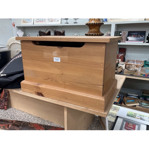 Pine document box 31H 31W 30D