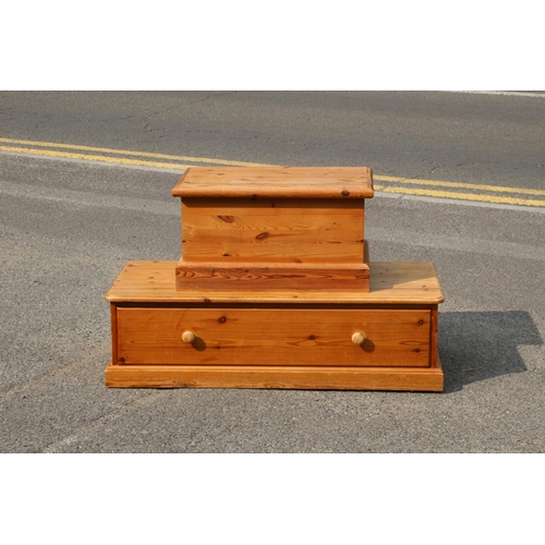 TWO PINE BOXES107 X 48 X 31CM