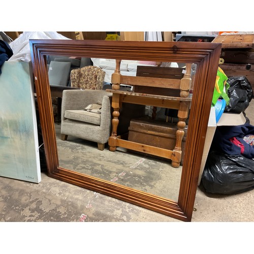 Large pine mirror